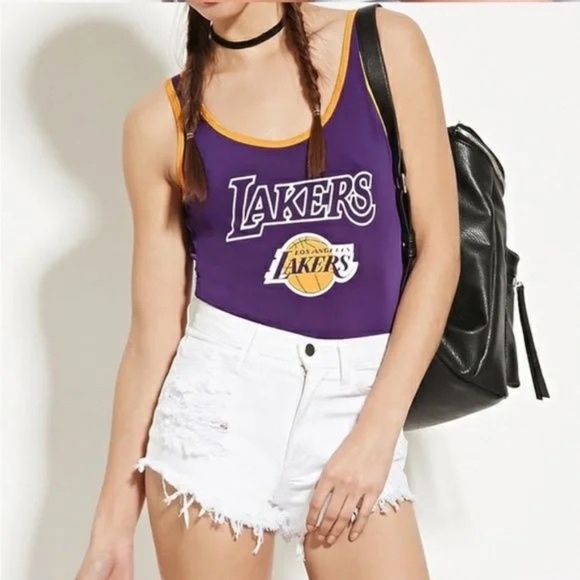 1086 NWT Authentic Ultra Game NBA Licensed Los Angeles Lakers Bodysuit - Size XS - Picture 6 of 16